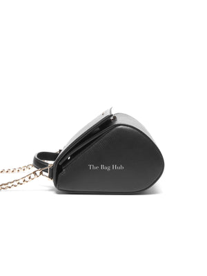Givenchy Black Textured Calfskin Mini Pandora Box Chain Crossbody Bag