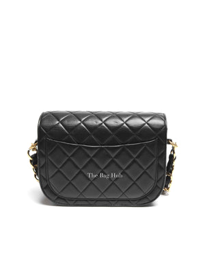 Chanel Black Lambskin Chain Shoulder Bag