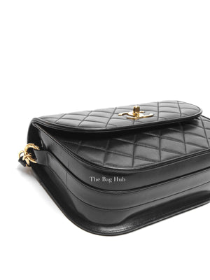 Chanel Black Lambskin Chain Shoulder Bag