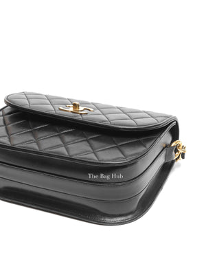 Chanel Black Lambskin Chain Shoulder Bag