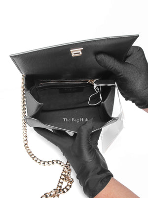 Givenchy Black Textured Calfskin Mini Pandora Box Chain Crossbody Bag