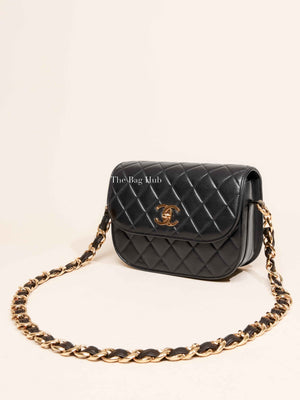 Chanel Black Lambskin Chain Shoulder Bag