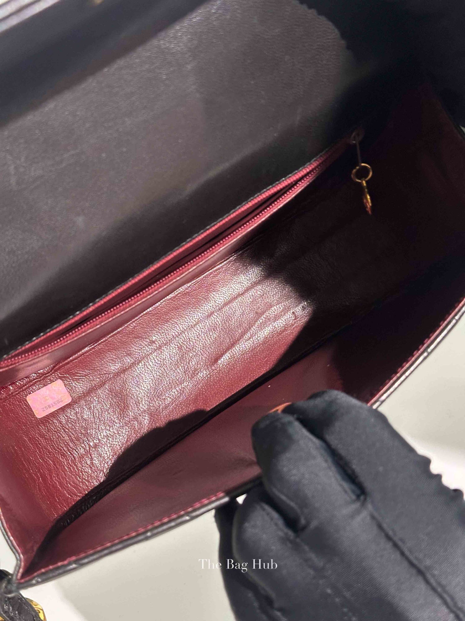 Chanel Black Lambskin Chain Shoulder Bag