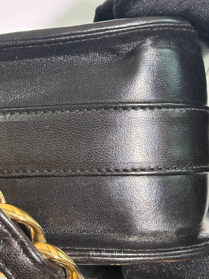 Chanel Black Lambskin Chain Shoulder Bag