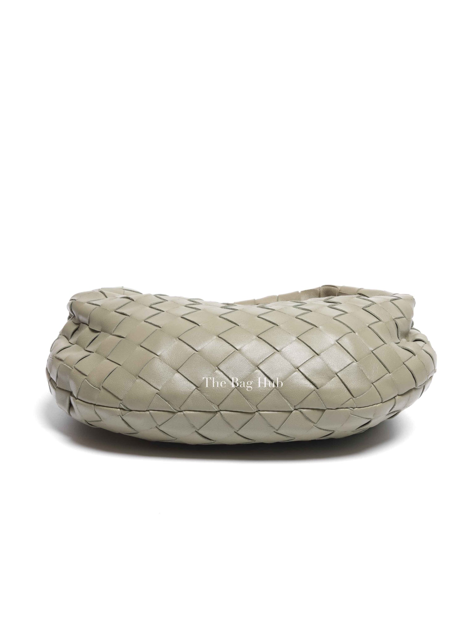 Bottega Veneta Travertine Intrecciato Leather Mini Jodie Top Handle Bag