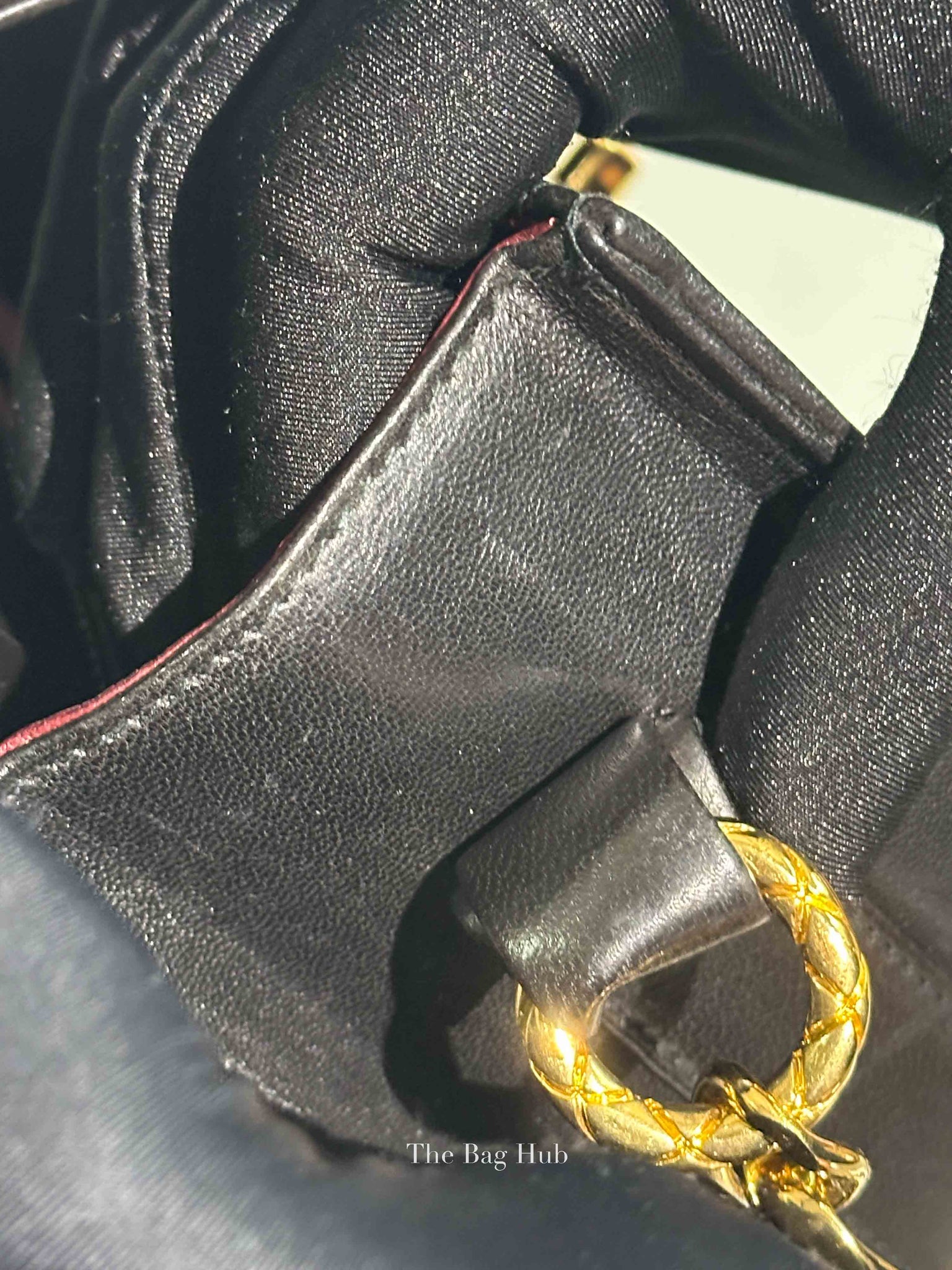 Chanel Black Lambskin Chain Shoulder Bag
