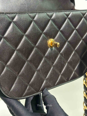Chanel Black Lambskin Chain Shoulder Bag