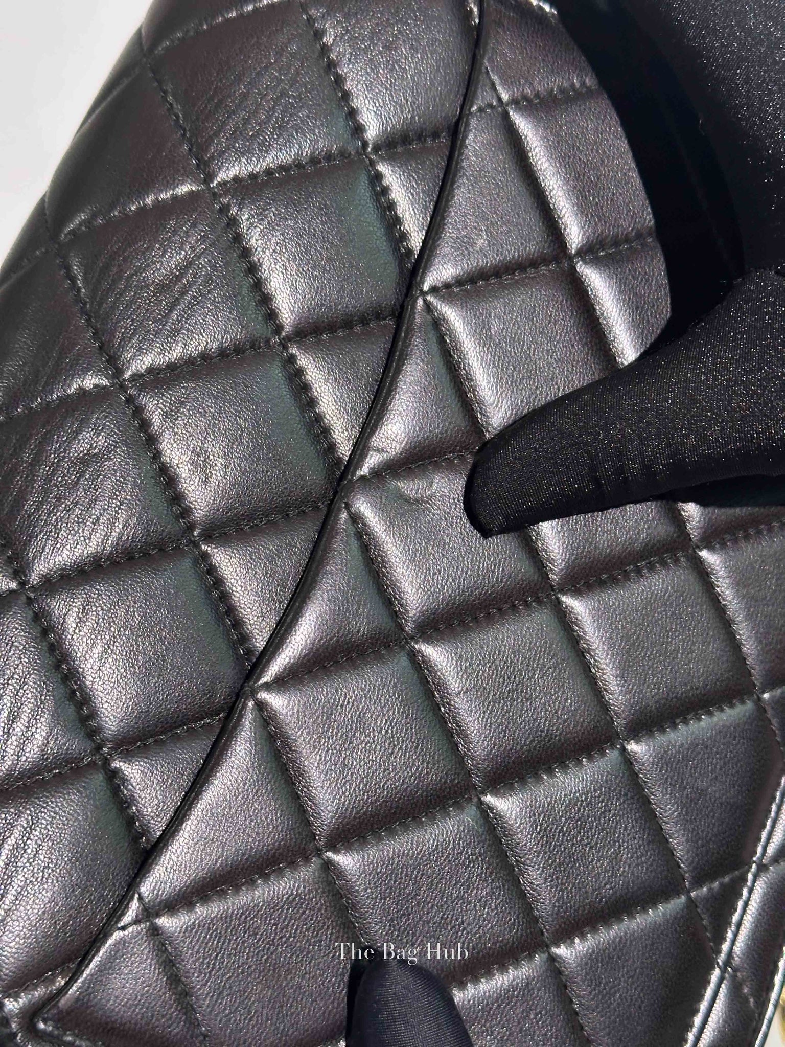 Chanel Black Lambskin Chain Shoulder Bag