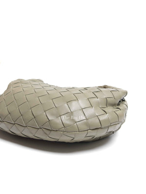 Bottega Veneta Travertine Intrecciato Leather Mini Jodie Top Handle Bag