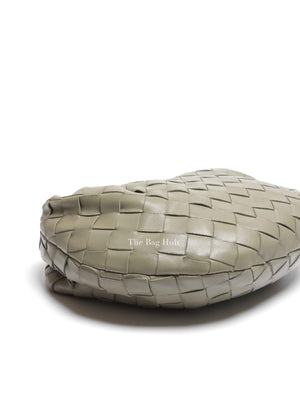 Bottega Veneta Travertine Intrecciato Leather Mini Jodie Top Handle Bag