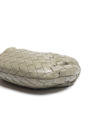 Bottega Veneta Travertine Intrecciato Leather Mini Jodie Top Handle Bag