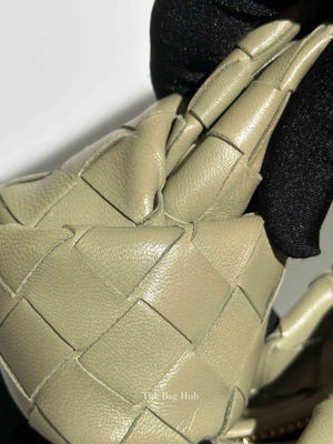 Bottega Veneta Travertine Intrecciato Leather Mini Jodie Top Handle Bag