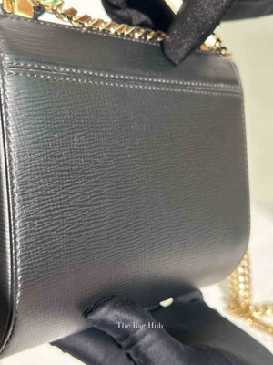 Givenchy Black Textured Calfskin Mini Pandora Box Chain Crossbody Bag