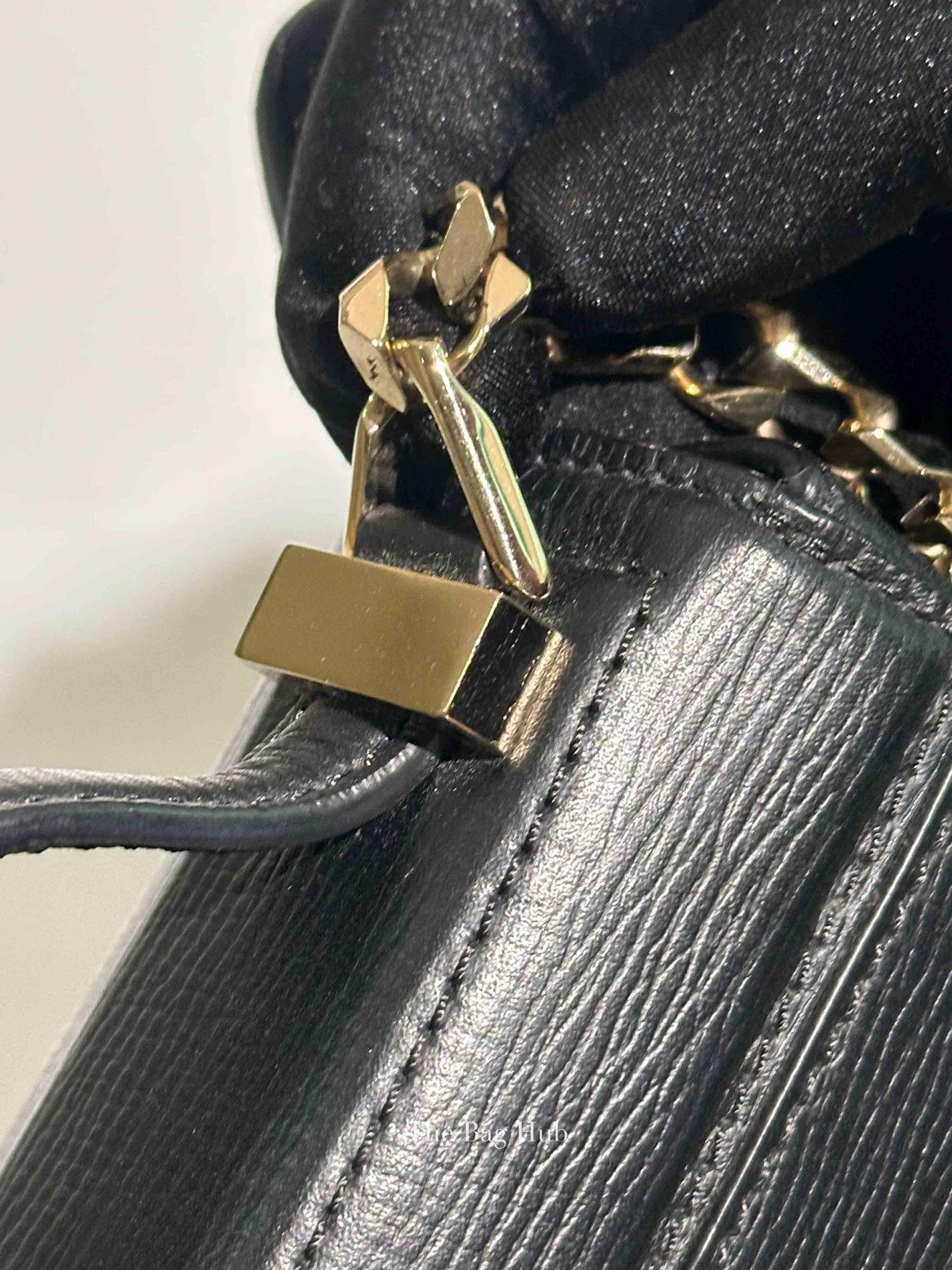 Givenchy Black Textured Calfskin Mini Pandora Box Chain Crossbody Bag