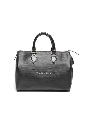 Louis Vuitton Black Epi Leather Speedy 25 Bag