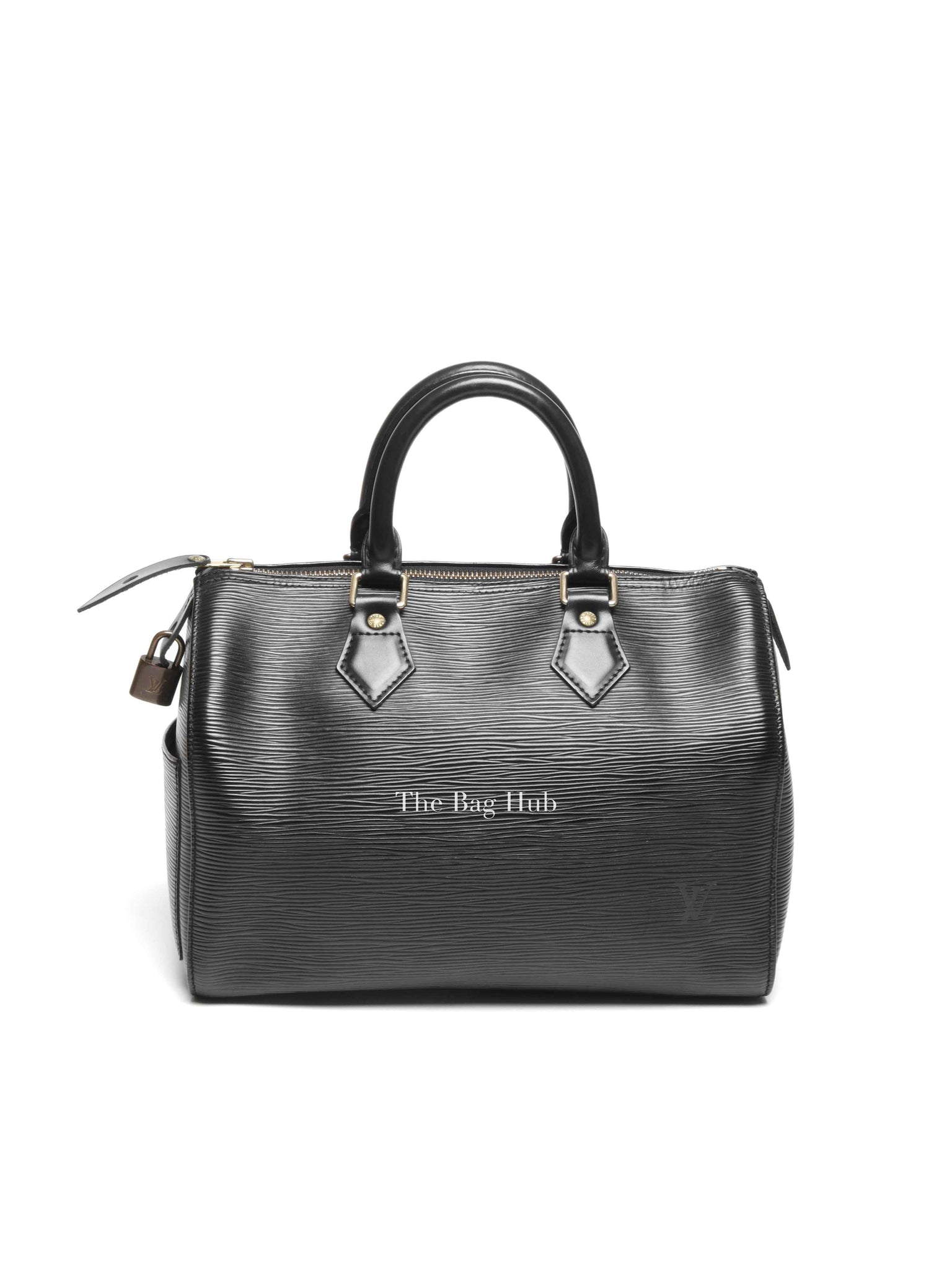 Louis Vuitton Black Epi Leather Speedy 25 Bag