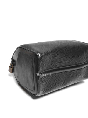 Louis Vuitton Black Epi Leather Speedy 25 Bag
