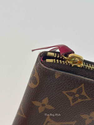 Louis Vuitton Fuchsia Monogram Canvas Clemence Long Wallet