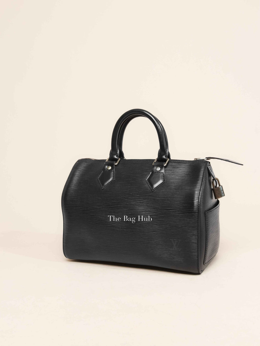 Louis Vuitton Black Epi Leather Speedy 25 Bag