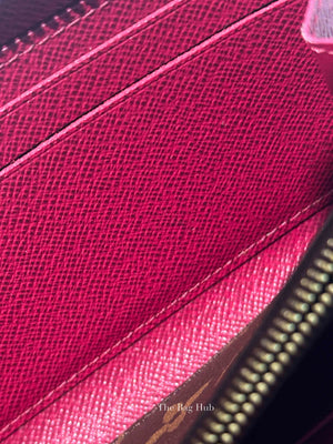 Louis Vuitton Fuchsia Monogram Canvas Clemence Long Wallet