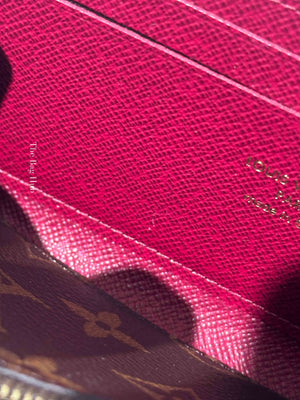 Louis Vuitton Fuchsia Monogram Canvas Clemence Long Wallet
