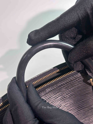 Louis Vuitton Black Epi Leather Speedy 25 Bag