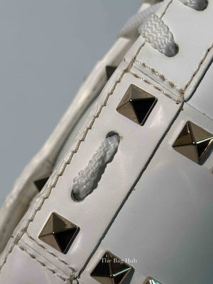 Valentino White Leather Rockstud Untitled Sneakers Size 36