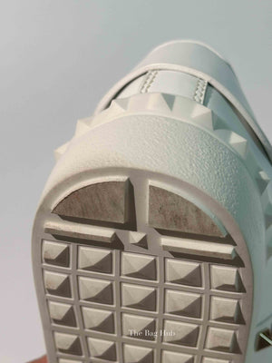 Valentino White Leather Rockstud Untitled Sneakers Size 36