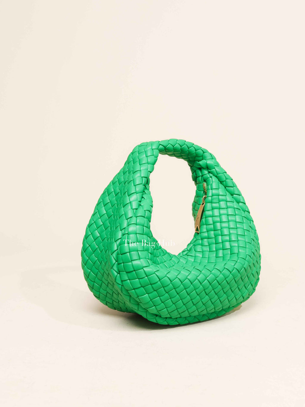 Bottega Veneta Parakeet Green Intrecciato Leather Mini Padded Jodie Hobo Bag