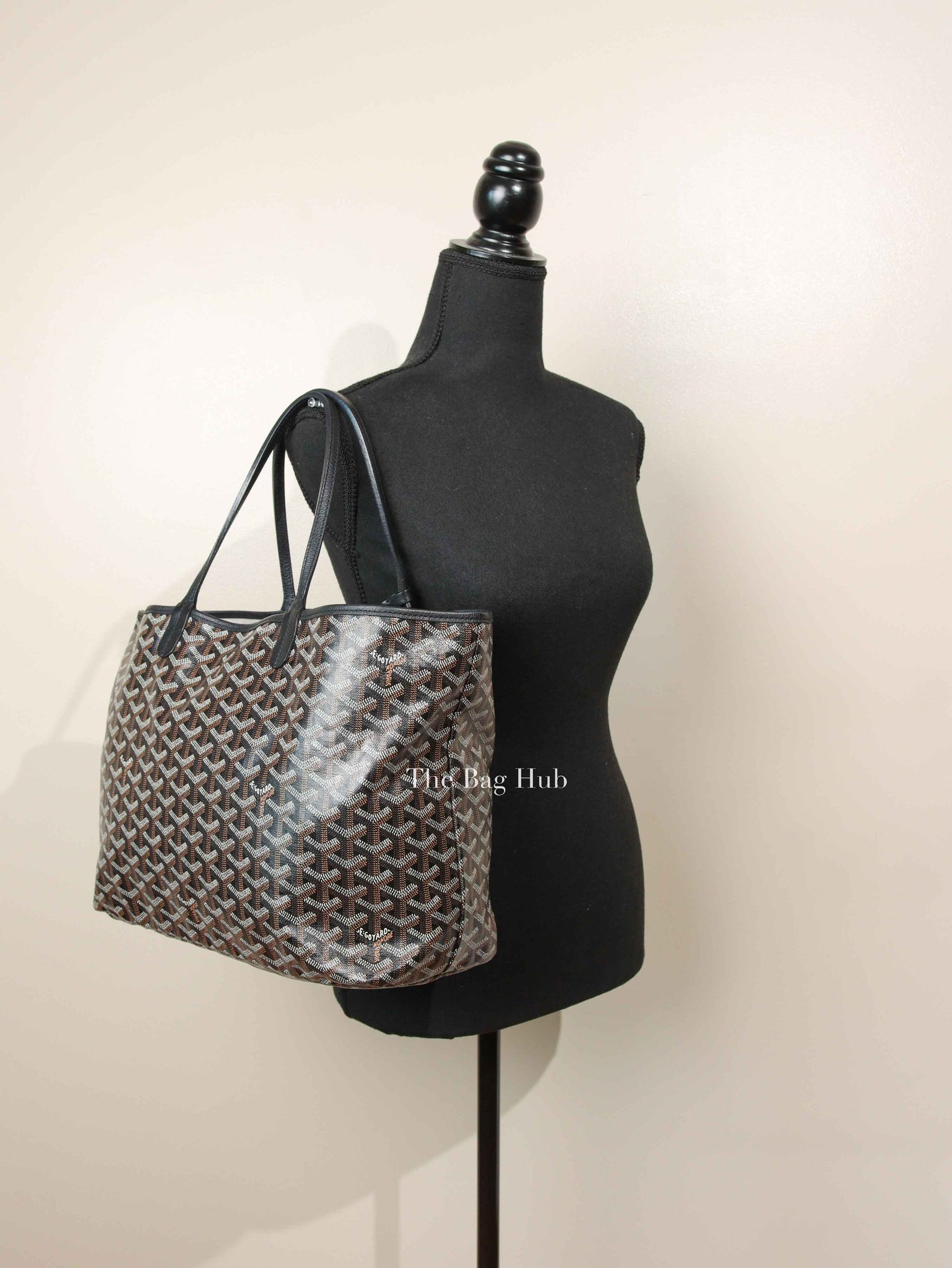 Goyard Black Saint Louis PM Tote Bag