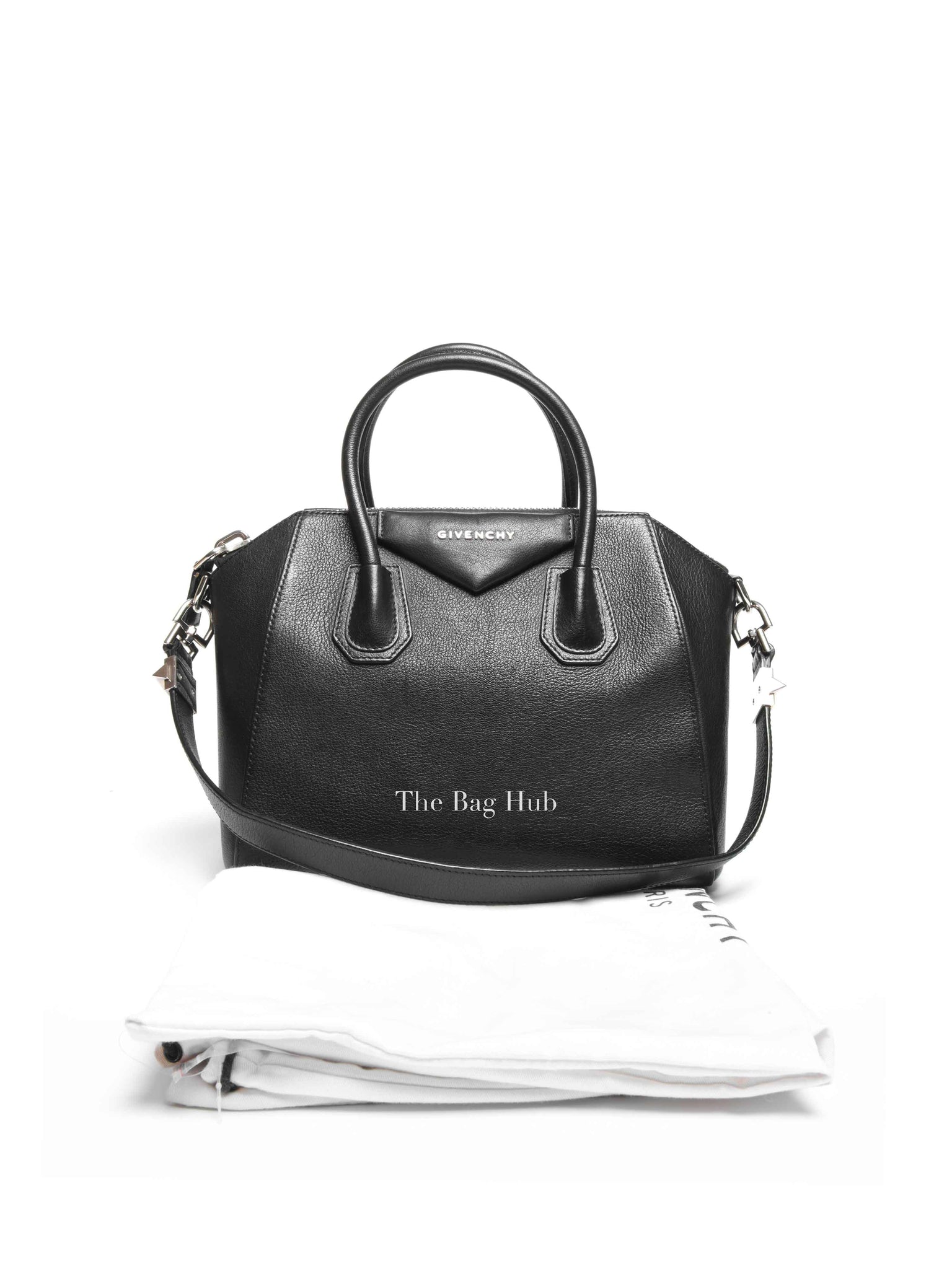 Givenchy Black Leather Antigona Medium Bag