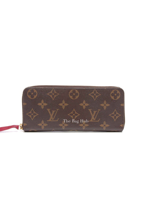 Louis Vuitton Fuchsia Monogram Canvas Clemence Long Wallet