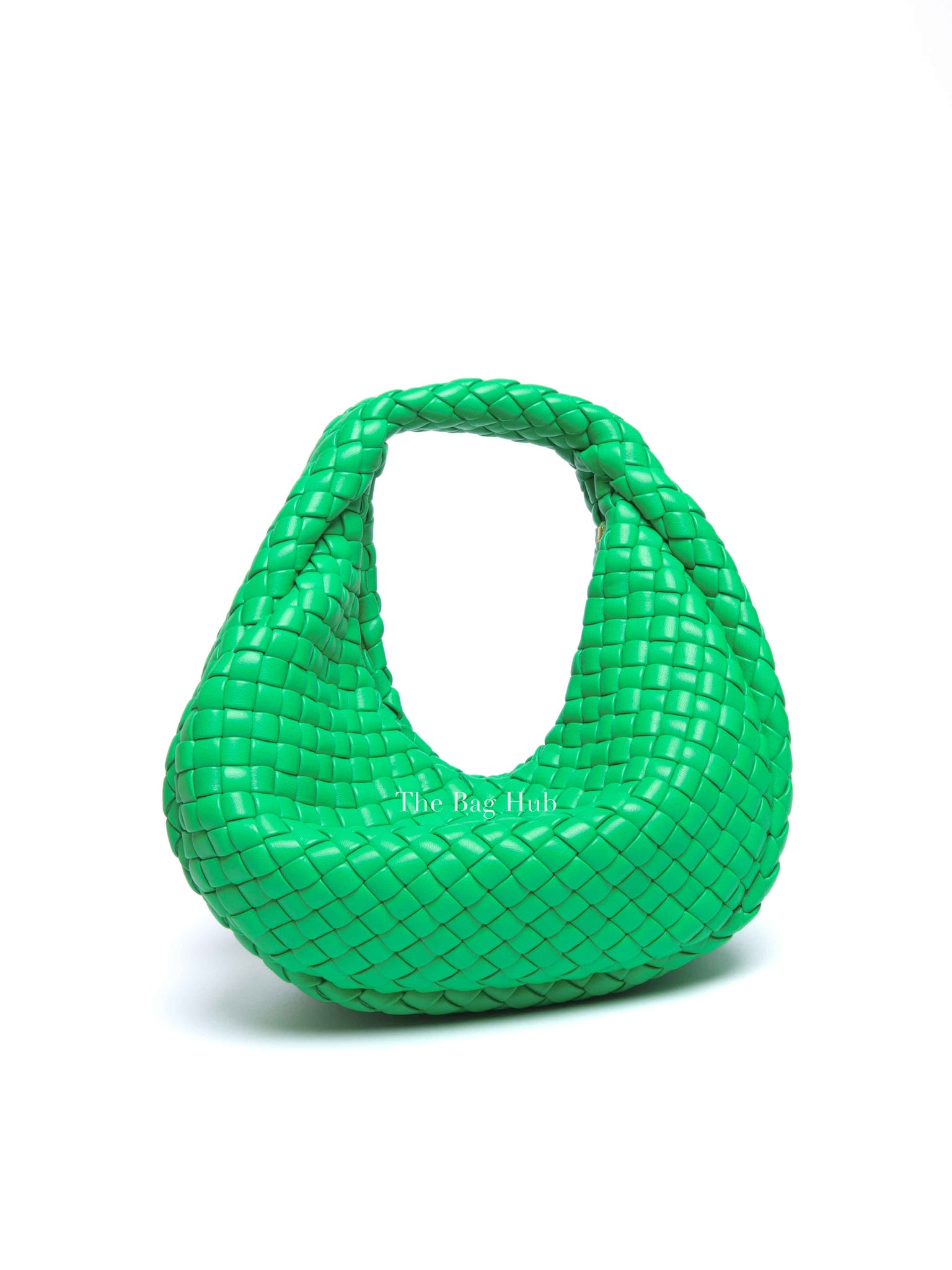 Bottega Veneta Parakeet Green Intrecciato Leather Mini Padded Jodie Hobo Bag