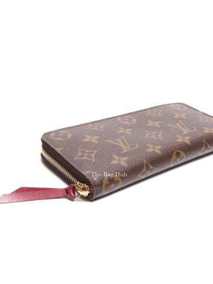 Louis Vuitton Fuchsia Monogram Canvas Clemence Long Wallet
