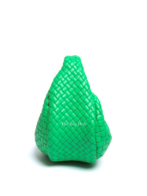 Bottega Veneta Parakeet Green Intrecciato Leather Mini Padded Jodie Hobo Bag