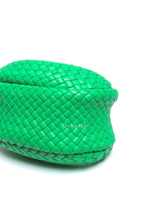 Bottega Veneta Parakeet Green Intrecciato Leather Mini Padded Jodie Hobo Bag