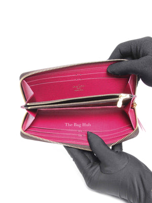Louis Vuitton Fuchsia Monogram Canvas Clemence Long Wallet