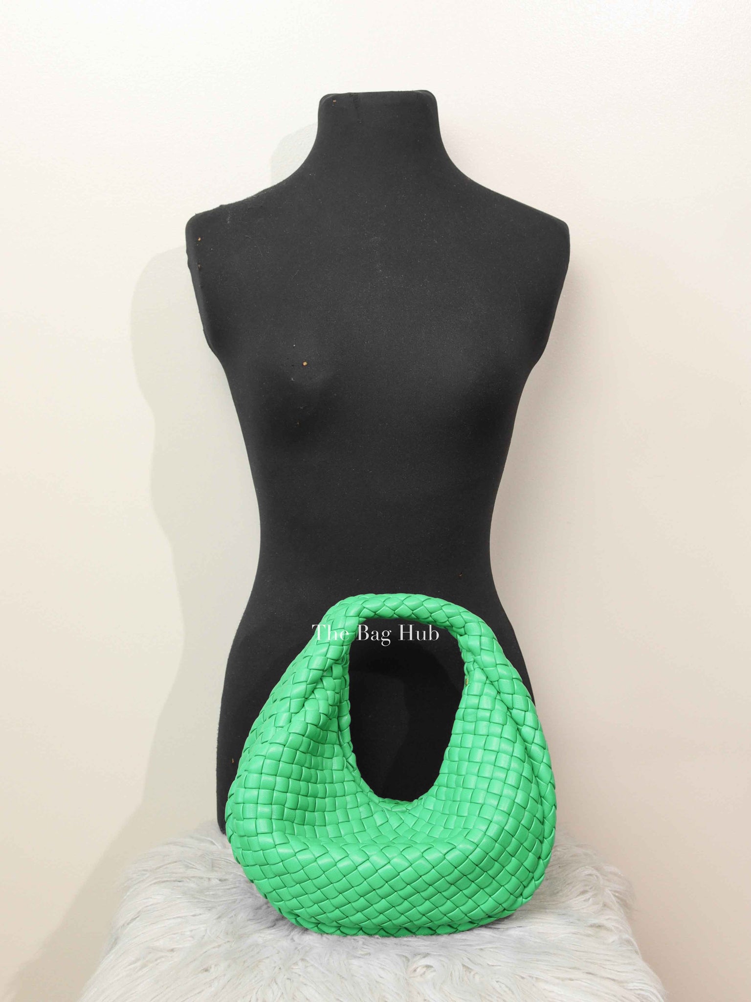 Bottega Veneta Parakeet Green Intrecciato Leather Mini Padded Jodie Hobo Bag