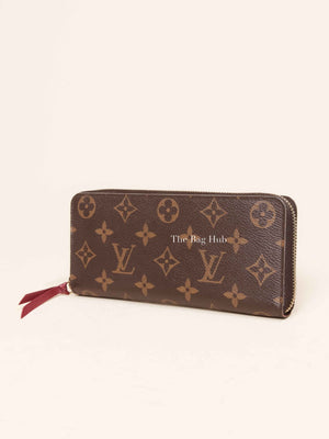 Louis Vuitton Fuchsia Monogram Canvas Clemence Long Wallet