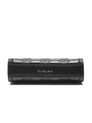 Gucci Black GG Matelesse Leather Slim Chain Small Clutch Bag