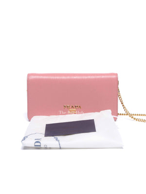 Prada Petalo Vitello Move Wallet on Chain 1DH044