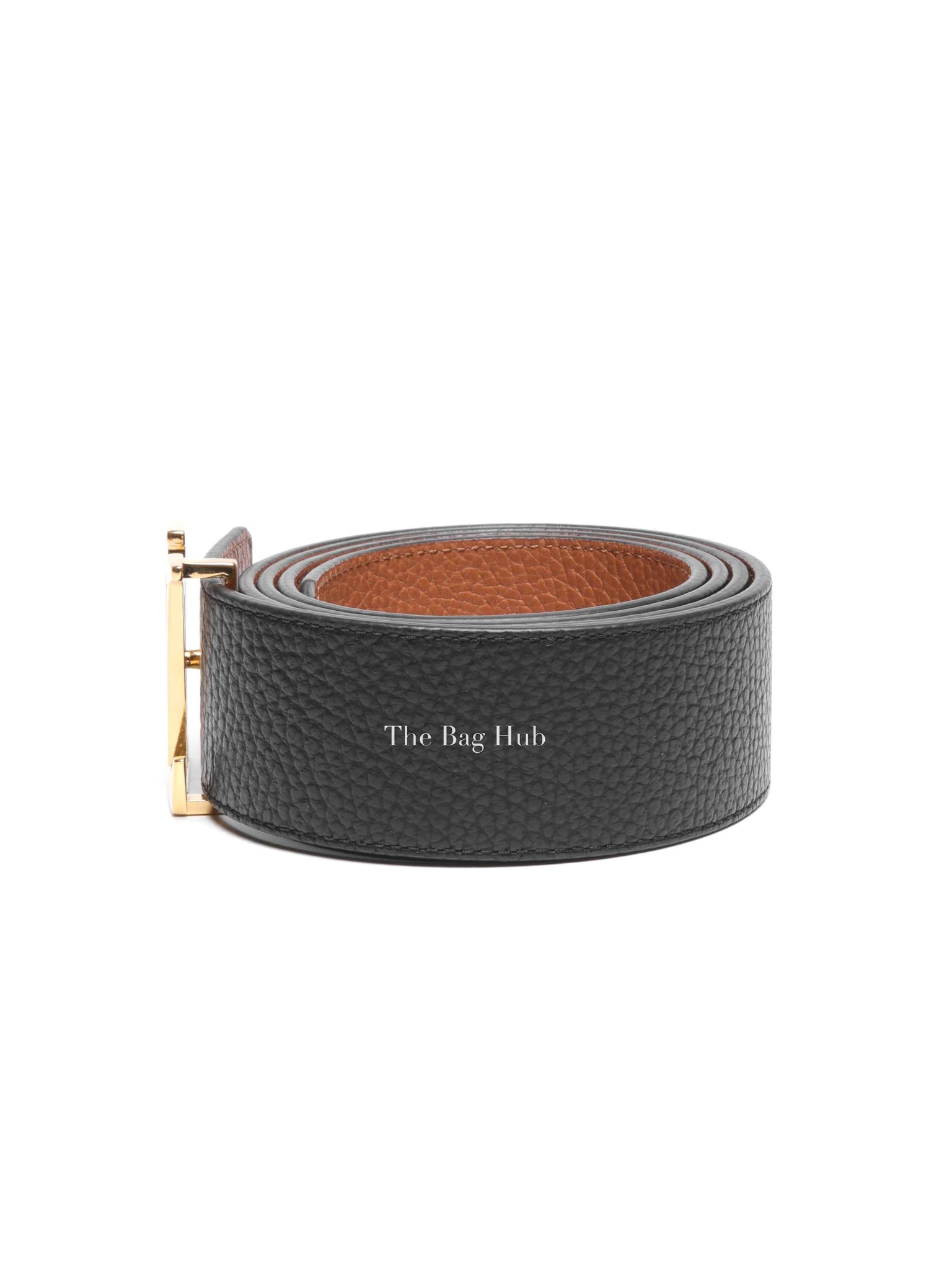 Louis Vuitton Brown/Black Leather Initiales Reversible Belt 40mm Size 95/38