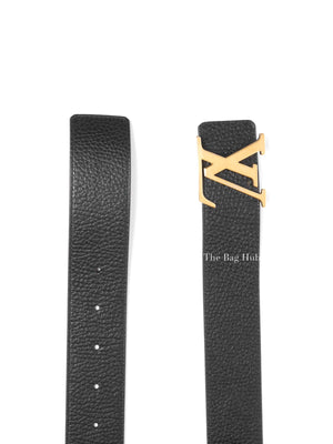 Louis Vuitton Brown/Black Leather Initiales Reversible Belt 40mm Size 95/38
