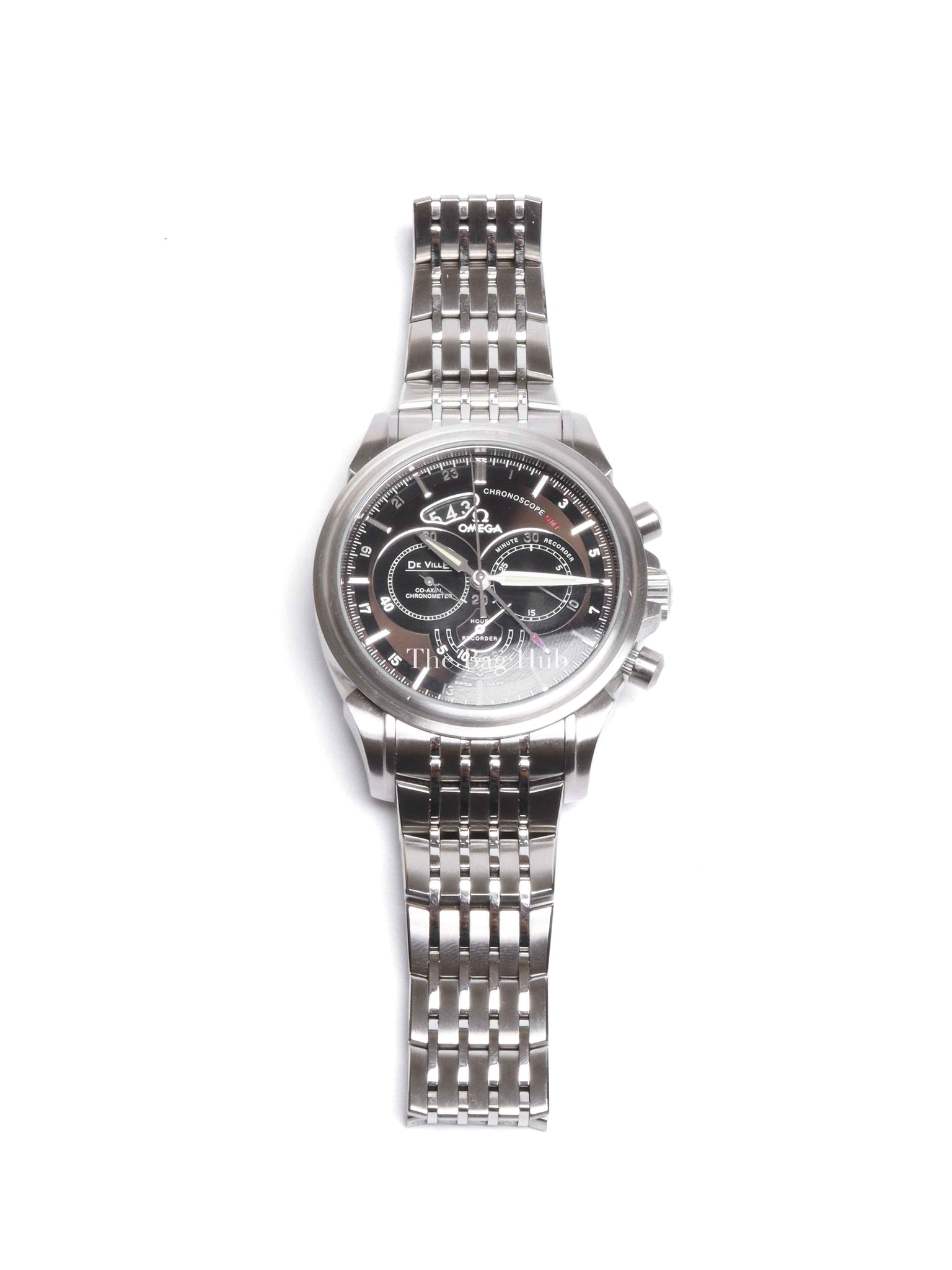 Omega Deville Stainless Steel Co-Axial Chronoscope Watch 44mm