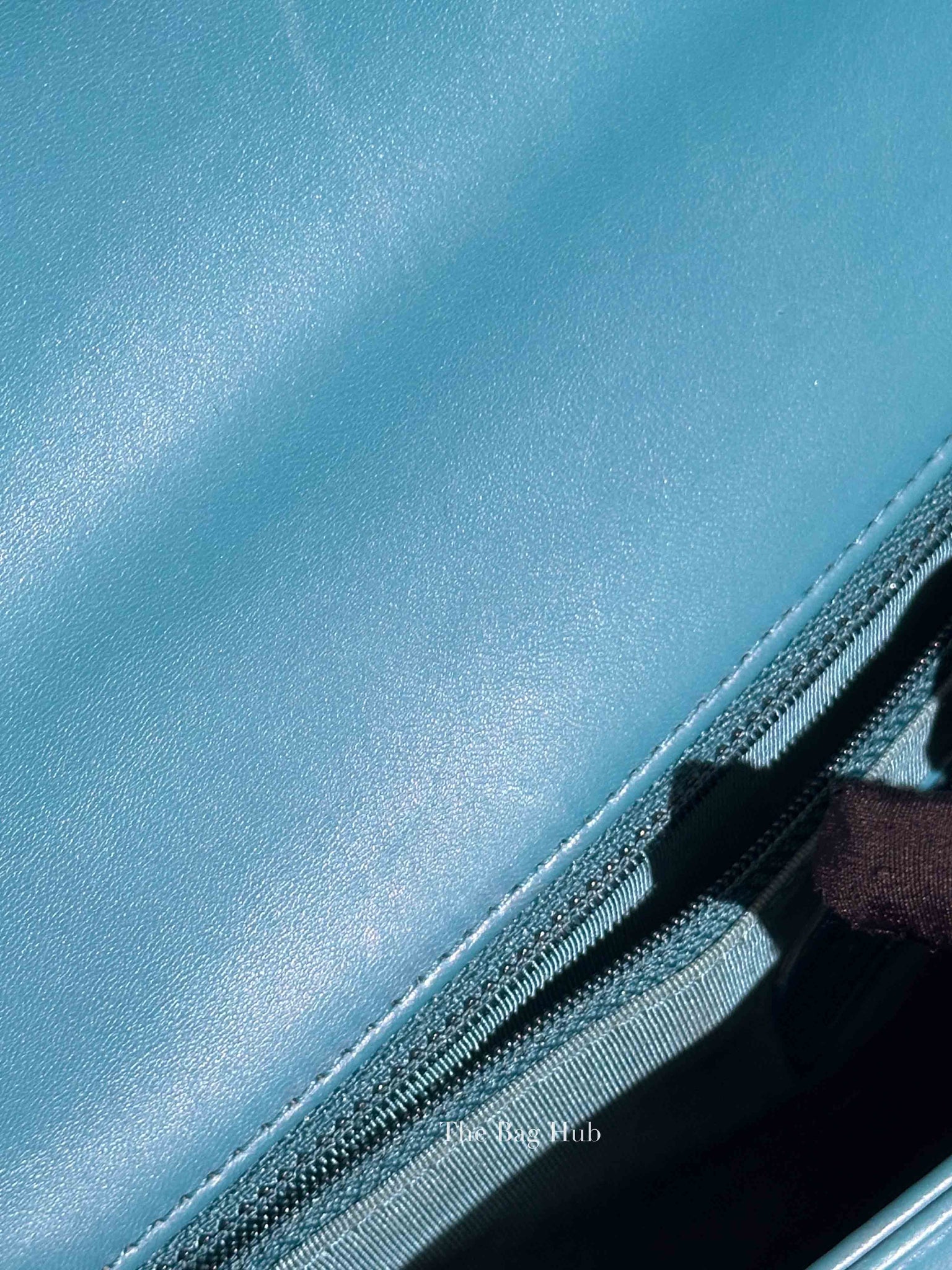 Chanel Teal Lambskin Quilted Le Boy Large Bag