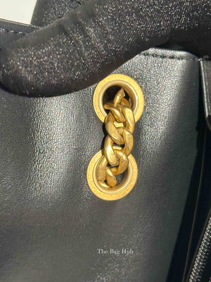 Chanel Black Lambskin Quilted Pillow Crush Wallet On Chain