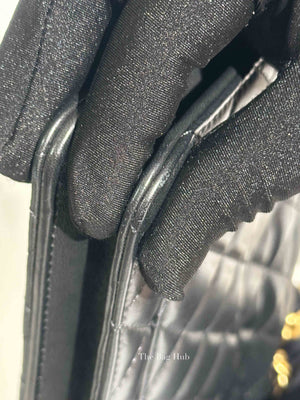 Chanel Black Lambskin Quilted Pillow Crush Wallet On Chain