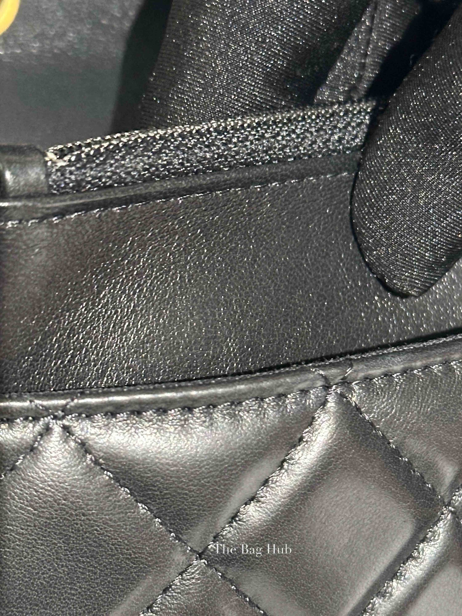 Chanel Black Lambskin Quilted Pillow Crush Wallet On Chain