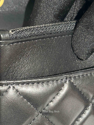 Chanel Black Lambskin Quilted Pillow Crush Wallet On Chain