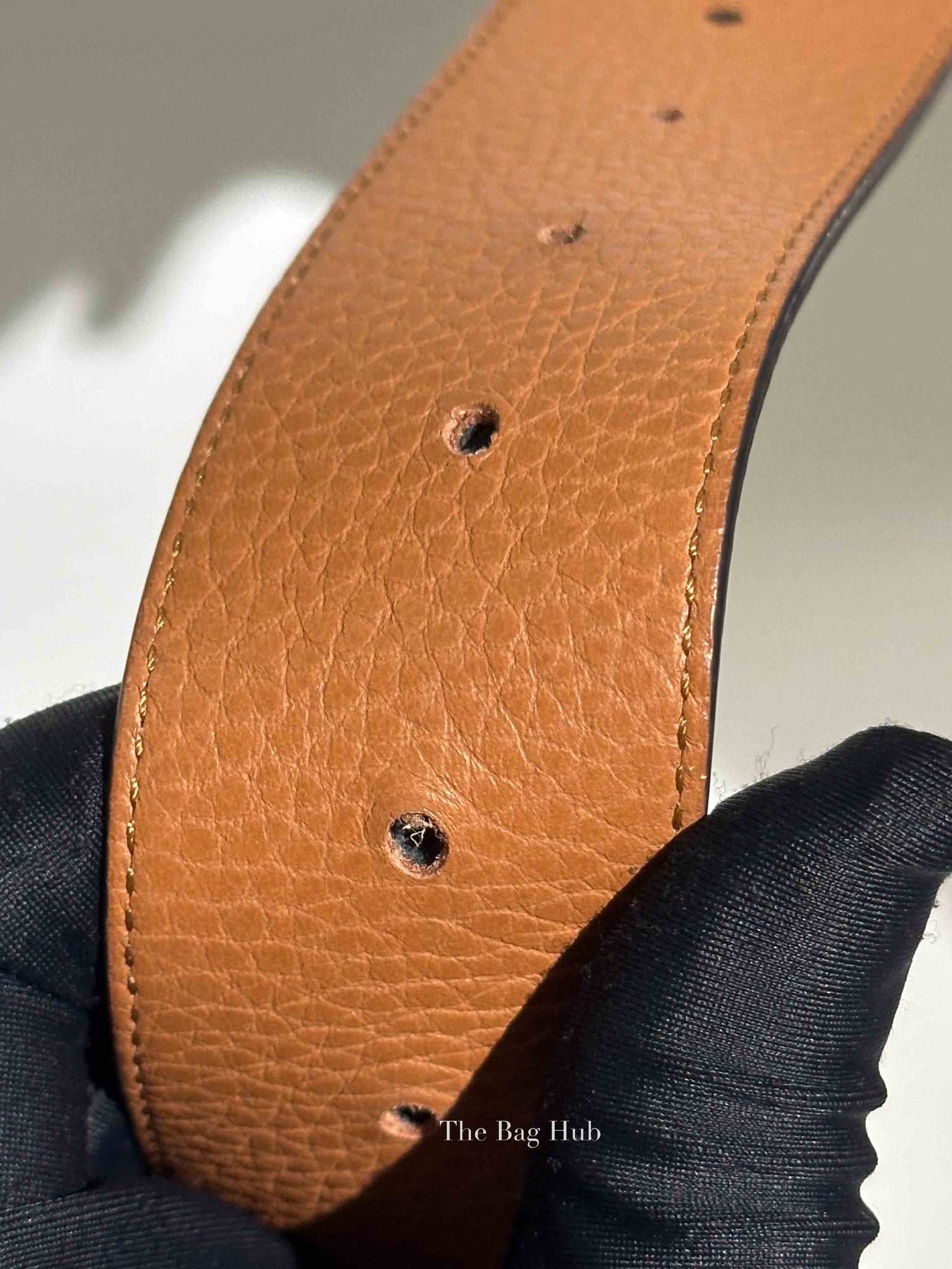 Louis Vuitton Brown/Black Leather Initiales Reversible Belt 40mm Size 95/38